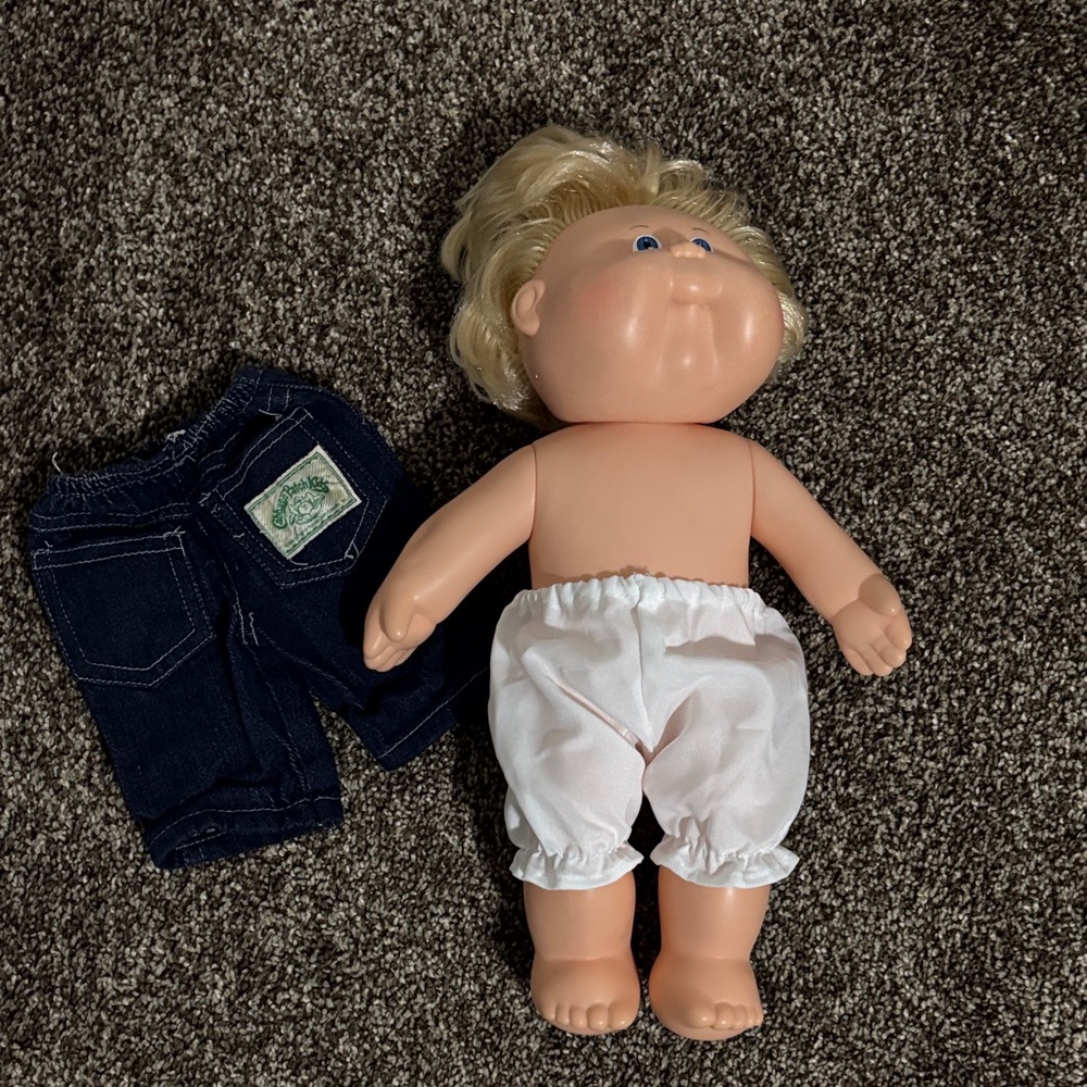 Vintage Splashin' 1987 Cabbage Patch Kid with CPK Denim Shorts
